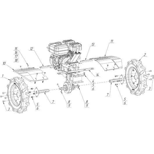Колеса и оси колес Champion BC7723/1